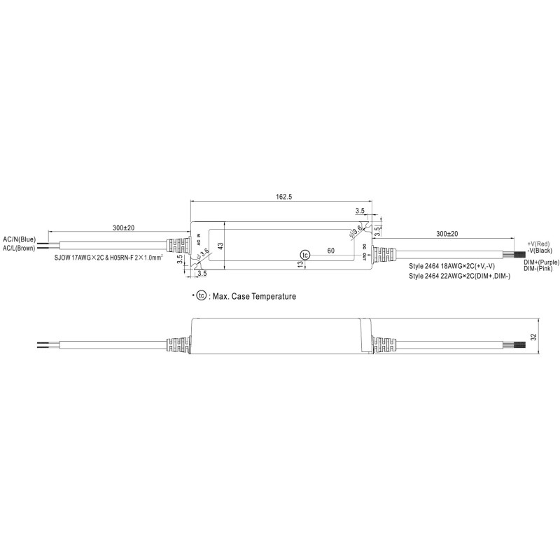 Synergy 21 Netzteil - 24V 60W Mean Well 0-10V dimm IP67 - 233914 - 2