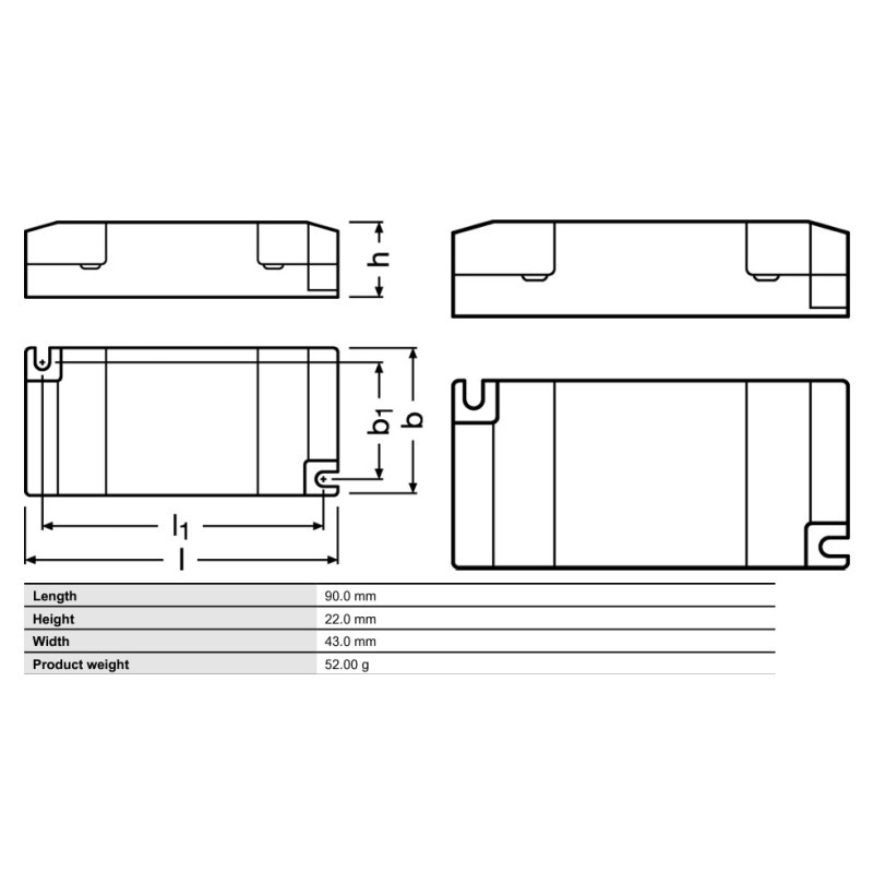 Synergy 21 Netzteil - CC Driver 200mA, 24~42V Osram Element G3 - 234200 - 2