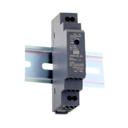 ALLNET Ersatznetzteil/Spannungswandler 24V/0,63A IN: 18~75VDC - OUT: 24V DC/DC-Wandler Mean Well Hutschiene - 240884 - 1