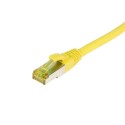 Patchkabel RJ45, CAT6A 500Mhz, 0.15m, gelb, S-STP(S/FTP), TPE/LSZH(Ultraflex), AWG26, mit CAT7 Rohkabel, Synergy 21 - 205862 - 1