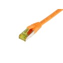 Patchkabel RJ45, CAT6A 500Mhz, 2m, orange, S-STP(S/FTP), TPE/LSZH(Ultraflex), AWG26, mit CAT7 Rohkabel, Synergy 21 - 205896 - 1