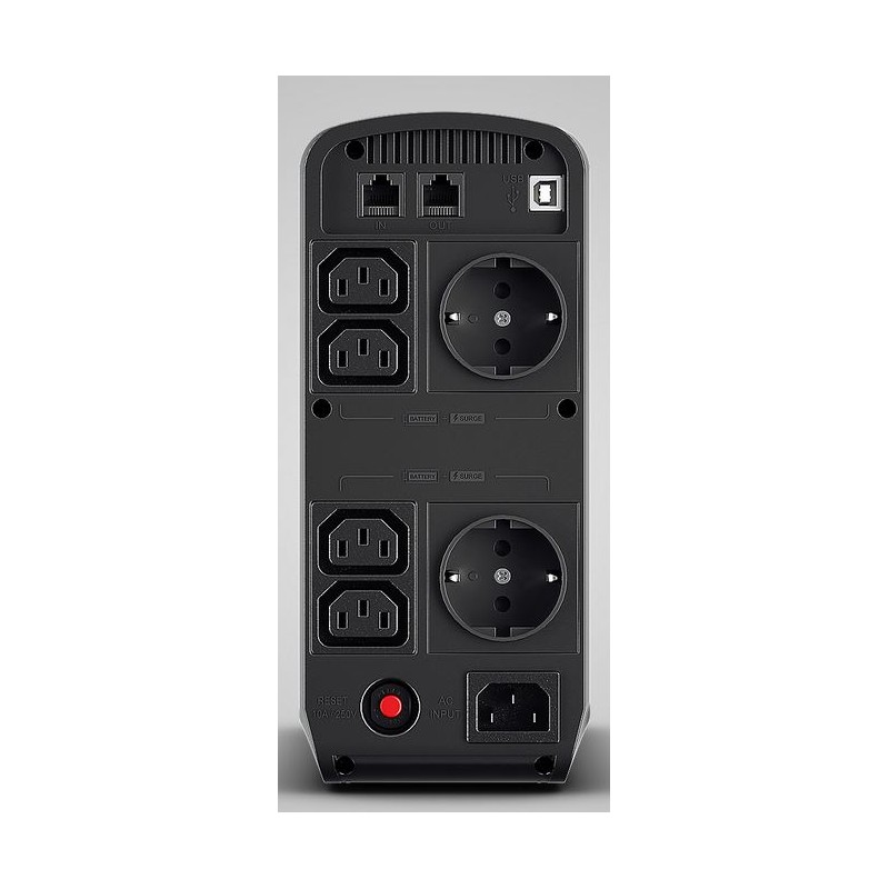 CyberPower UPS, PFC series, 900VA/540W, line-interactive, USB, pure sine wave, IEC C13 sockets - 242268 - 2