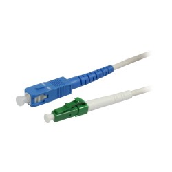LWL-1-Faser-Patchk. 0.5mtr.SC-LC(APC), 9/125u, Schrägschliff, G657.A2, Synergy21, - 167930 - 1