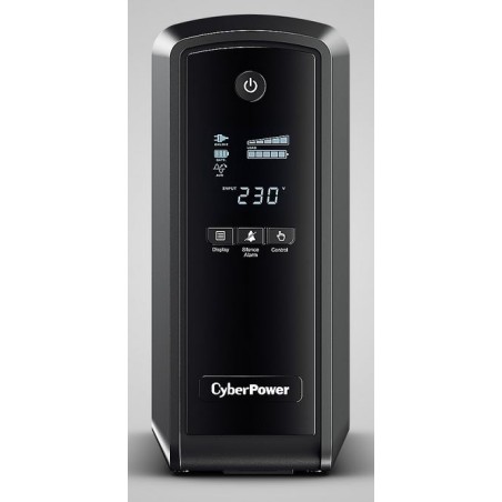 CyberPower UPS, PFC series, 1600VA/1000W, line-interactive, USB, pure sine wave, earthing contact sockets/IEC C13 - 245667 - 1