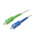 LWL-1-Faser-Patchk. 0.5mtr.SC-SC(APC8Grad), 9/125u, Schrägschliff, Synergy21, - 167931 - 1