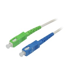 LWL-1-Faser-Patchk. 0.5mtr.SC-SC(APC8Grad), 9/125u, Schrägschliff, Synergy21, - 167931 - 1
