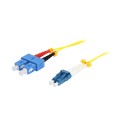 LWL-2-Faser-Patchk. 0,5mtr.LC-SC, 9/125um, OS2, AD2mm, Synergy 21, - 184322 - 1