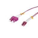 LWL-2-fiber patch cable 1.5mtr.LC-SC, 50/125um, OM4, AD2mm, flexible anti-kink sleeve, Synergy 21 - 207213 - 1