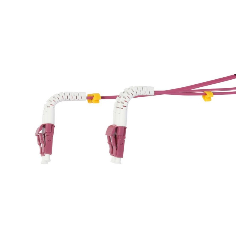 LWL-2-fiber patch cable 5mtr.LC-LC, 50/125um, OM4, AD2mm, flexible anti-kink sleeve, Synergy 21 - 207224 - 2