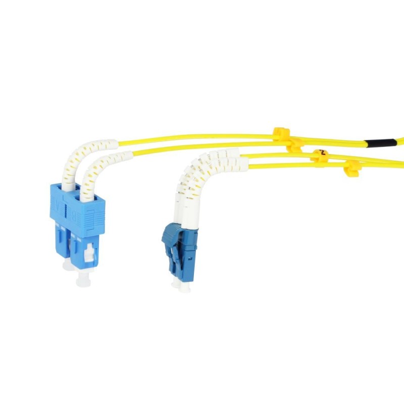 LWL-2-Faser-Patchk. 7.5mtr.LC-SC, 9/125um, OS2, AD2mm, flexible Knickschutztülle, G657.A2, Synergy 21 - 207238 - 2