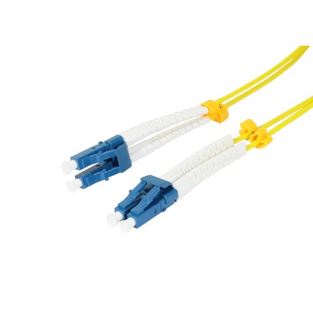 LWL-2-Faser-Patchk. 0.5mtr.LC-LC, 9/125um, OS2, AD2mm, flexible Knickschutztülle, G657.A2, Synergy 21 - 207242 - 1
