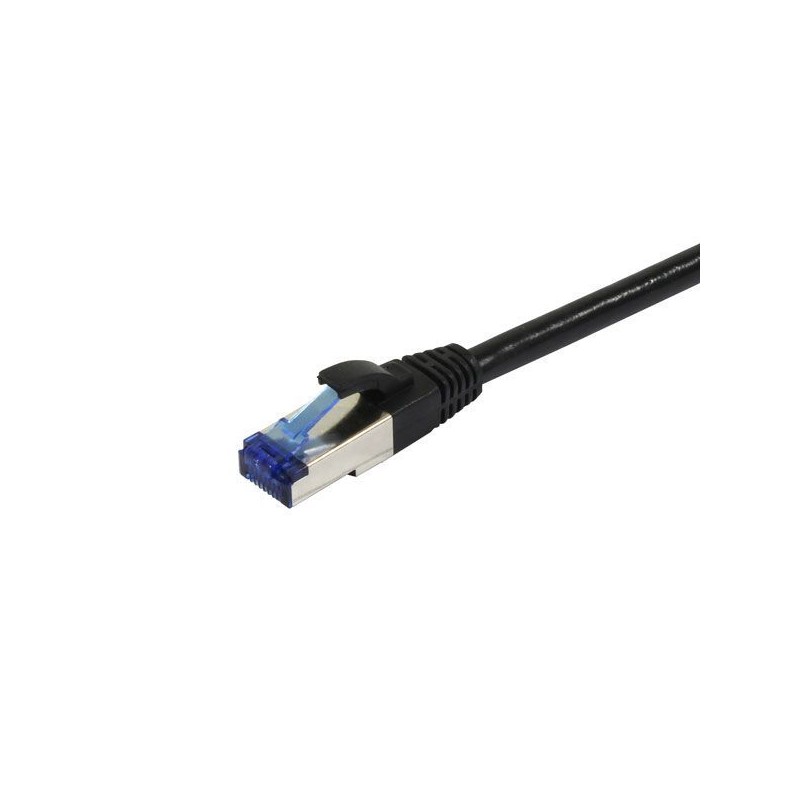 Patchkabel RJ45, CAT6A 500Mhz,25m, schwarz, S-STP(S/FTP), PUR(Superflex), Außen/Outdoor/Industrie, AWG26, Synergy 21 - 205949 - 