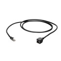 Patchkabel RJ45, CAT6A 500Mhz, 3m, schwarz, S-STP(S/FTP), AWG26, Verlängerung Stecker/Buchse - 208383 - 1