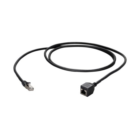 Patchkabel RJ45, CAT6A 500Mhz, 5m, schwarz, S-STP(S/FTP), AWG26, Verlängerung Stecker/Buchse - 208385 - 1