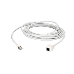 Patchkabel RJ45, CAT6A 500Mhz, 3m, weiss, S-STP(S/FTP), AWG26, Verlängerung Stecker/Buchse - 208391 - 1
