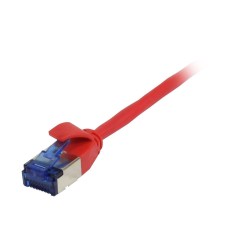 Patchkabel RJ45, CAT6A 500Mhz, 5m, rot, U/FTP, slimline rund d 3,8mm, TPE/LSZH(Superflex), AWG32, Synergy 21 - 209880 - 1