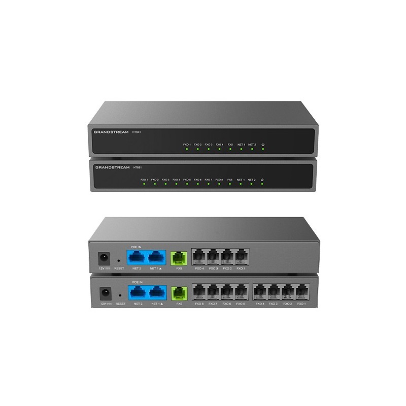 Grandstream SIP-ATA HandyTone HT881 1x FXS-Port und 8x FXO-Ports - 221735 - 3