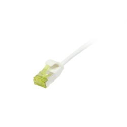 Patchkabel RJ45, CAT6A 500Mhz, 2m, weiss, U/FTP, slimline rund d 3,8mm, TPE/LSZH(Superflex), AWG32, mit CAT7 Rohkabel, Synergy 2