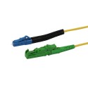 LWL-1-Faser-Patchk. 15mtr.LC-LSH(E2000APC), 9/125u, OS2, G657A2, AD2mm, LC hat flexible Knickschutztülle, Synergy21, - 208174 - 