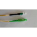 LWL-1-Faser-Patchk. 10mtr.LC(APC)-SC(APC), 9/125u, OS2, G657A2, AD2mm, LC hat flexible Knickschutztülle, Synergy21, - 210998 - 1