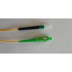 LWL-1-Faser-Patchk. 15mtr.LC(APC)-SC(APC), 9/125u, OS2, G657A2, AD2mm, LC hat flexible Knickschutztülle, Synergy21, - 210999 - 1