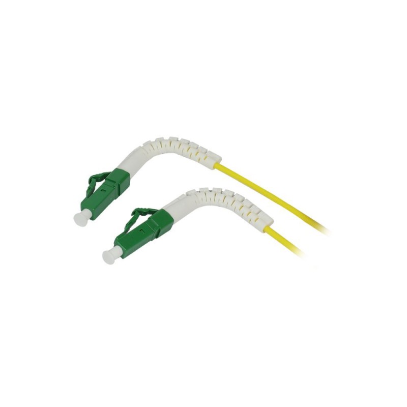 LWL-1-Faser-Patchk. 1.5mtr.LC(APC)-LC(APC), 9/125u, OS2, G657A2, AD2mm, flexible Knickschutztülle, - 213275 - 2
