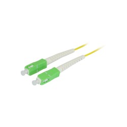 LWL-1-Faser-Patchk. 0.5mtr.SC(APC)-SC(APC), 9/125u, OS2, G657A2, AD2mm, flexible Knickschutztülle, - 213287 - 1
