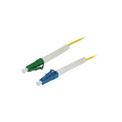 LWL-1-Faser-Patchk. 0.5mtr.LC-LC(APC), 9/125u, OS2, G657A2, AD2mm, flexible Knickschutztülle, - 213297 - 1