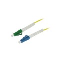 LWL-1-Faser-Patchk. 5mtr.LC-LC(APC), 9/125u, OS2, G657A2, AD2mm, flexible Knickschutztülle, - 213302 - 1