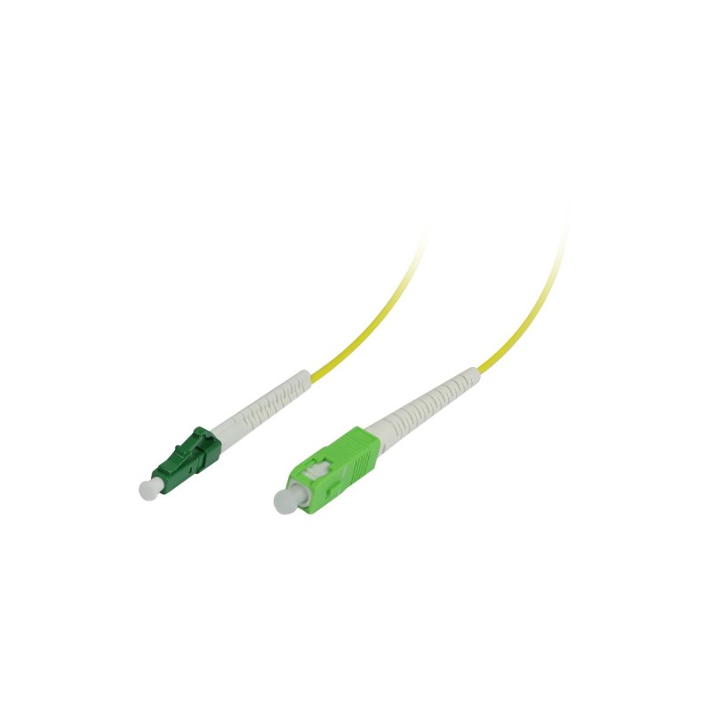 LWL-1-Faser-Patchk. 0.5mtr.LC(APC)-SC(APC), 9/125u, OS2, G657.A2, AD2mm, flexible Knickschutztülle, - 227235 - 1
