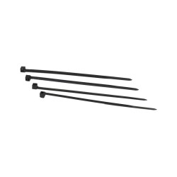 ALLNET 19"zbh. Kabelbinder, L160xB2,6mm, 100er Pack, Schwarz, UV-Beständig, Synergy 21 - 231145 - 1