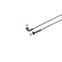 Patchkabel RJ45, CAT6A 500Mhz, 5m, schwarz, U-STP(U/FTP), TPE, biegbare Stecker 90Grade - 222656 - 1
