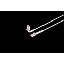Patchkabel RJ45, CAT6A 500Mhz, 0,5m, weiss, U-STP(U/FTP), TPE, biegbare Stecker 90Grade - 222662 - 1