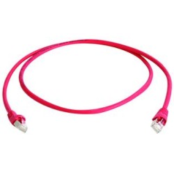 Telegärtner Patchkabel CAT6A, 0.5m Rot-Cross, 500MHz, S-STP - 62612 - 1