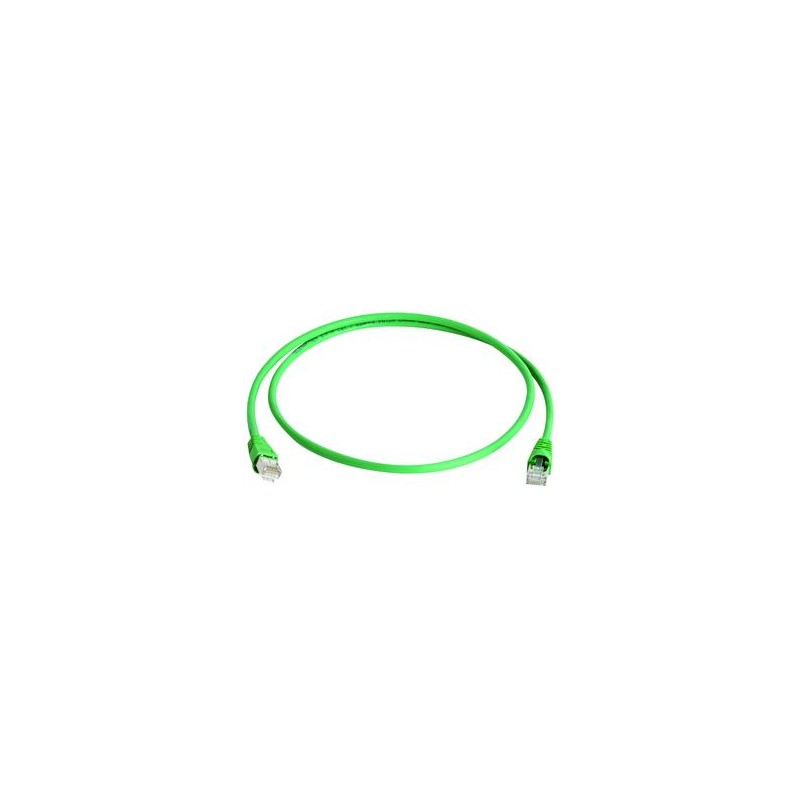 Telegärtner Patchkabel CAT6A, 0.5m, Grün, 500MHz, S-STP(S/F - 62615 - 1
