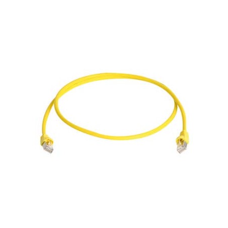 Telegärtner patch cable CAT6A, 1m, yellow, 500MHz, S-STP(S/FTP - 62621 - 1
