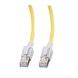 Patchkabel RJ45, VC LED, CAT6A 500Mhz, 5m, gelb, LED in den Steckern! - 79277 - 1