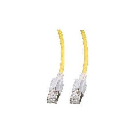 Patchkabel RJ45, VC LED, CAT6A 500Mhz, 5m, gelb, LED in den Steckern! - 79277 - 1