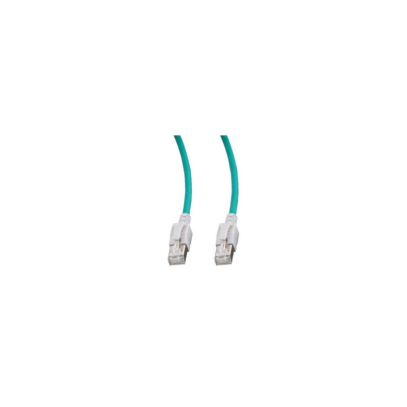Patchkabel RJ45, VC LED, CAT6A 500Mhz, 3m, grün, LED in den Steckern! - 79278 - 1