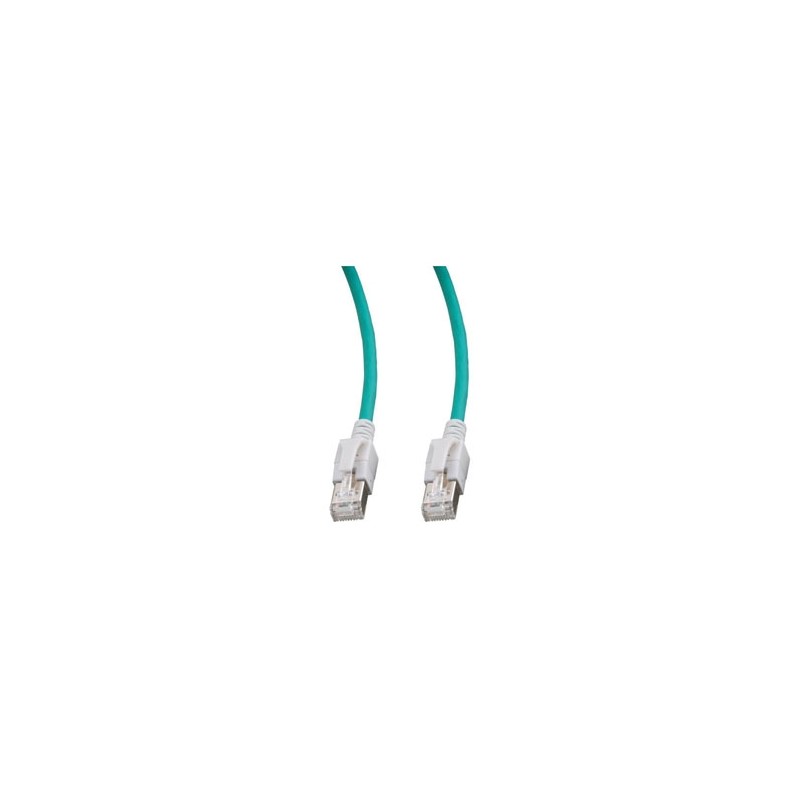 Patchkabel RJ45, VC LED, CAT6A 500Mhz, 5m, grün, LED in den Steckern! - 79279 - 1