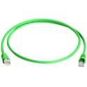 Telegärtner Patch Cable CAT6A, 0.25m, Green, 500MHz, S-STP(S/ - 87375 - 1