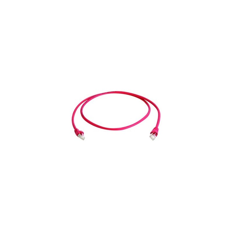 Telegärtner Patchkabel CAT6A, 0.25m, Rot, 500MHz, S-STP(S/F - 87376 - 1