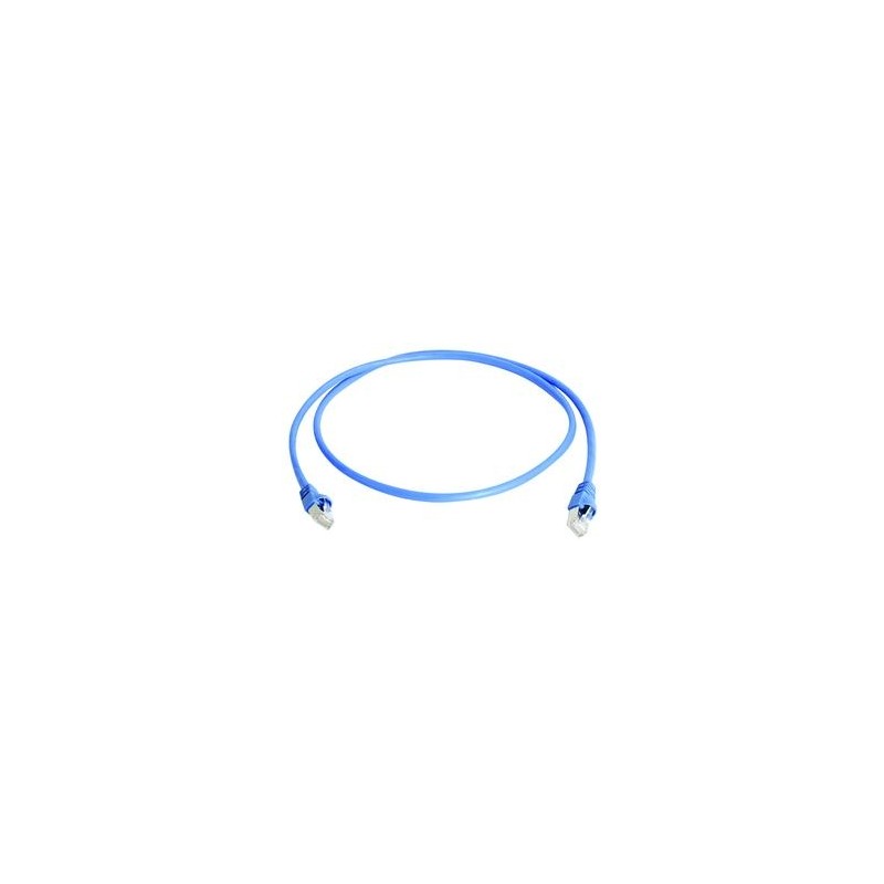 Telegärtner Patchkabel CAT6A, 0.25m, Blau, 500MHz, S-STP(S/ - 87377 - 1