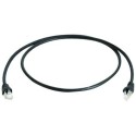 Telegärtner patch cable CAT6A, 0.25m, black, 500MHz, S-STP - 87379 - 1