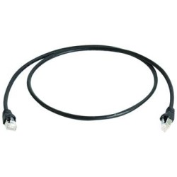 Telegärtner Patchkabel CAT6A, 0.25m, Schwarz, 500MHz, S-STP - 87379 - 1