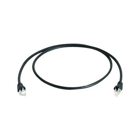 Telegärtner patch cable CAT6A, 0.25m, black, 500MHz, S-STP - 87379 - 1