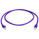 Telegärtner patch cable CAT6A, 0.25m, purple, 500MHz, S-STP(S/ - 87381 - 1