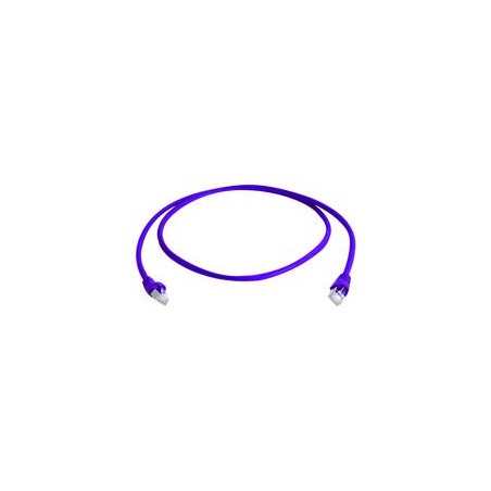 Telegärtner patch cable CAT6A, 0.25m, purple, 500MHz, S-STP(S/ - 87381 - 1