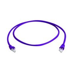 Telegärtner Patchkabel CAT6A, 0.5m, Lila, 500MHz, S-STP(S/F - 87382 - 1