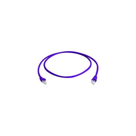 Telegärtner patch cable CAT6A, 0.5m, purple, 500MHz, S-STP(S/F - 87382 - 1